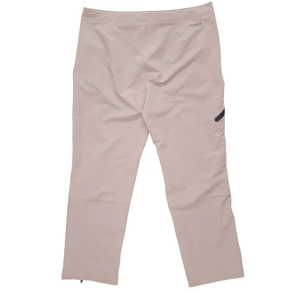 Columbia Titanium Mens 40x32 Hiking Pants Tan‎ Beige Belted Technical Outdoor